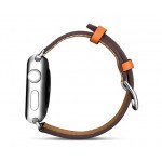 Wholesale Swift Leather Band Loop Strap Wristband Replacement for Apple Watch Series 7/6/SE/5/4/3/2/1 Sport - 40MM / 38MM (Orange)